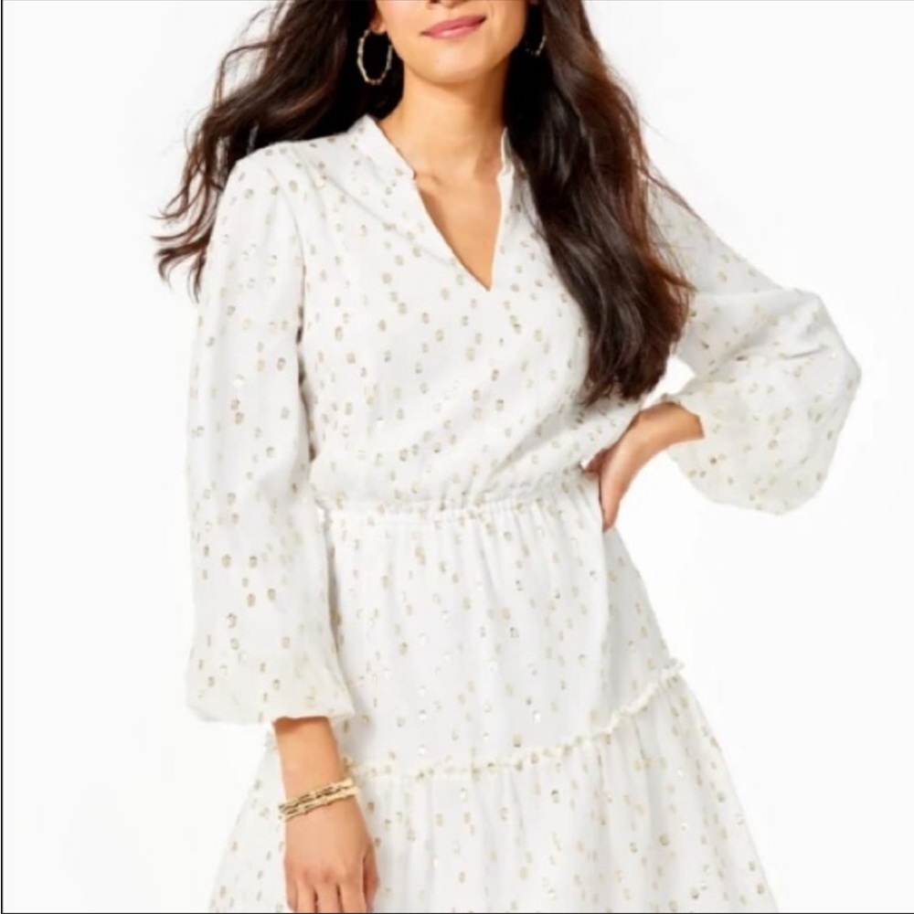 Lilly Pulitzer Joella Silk Dress White